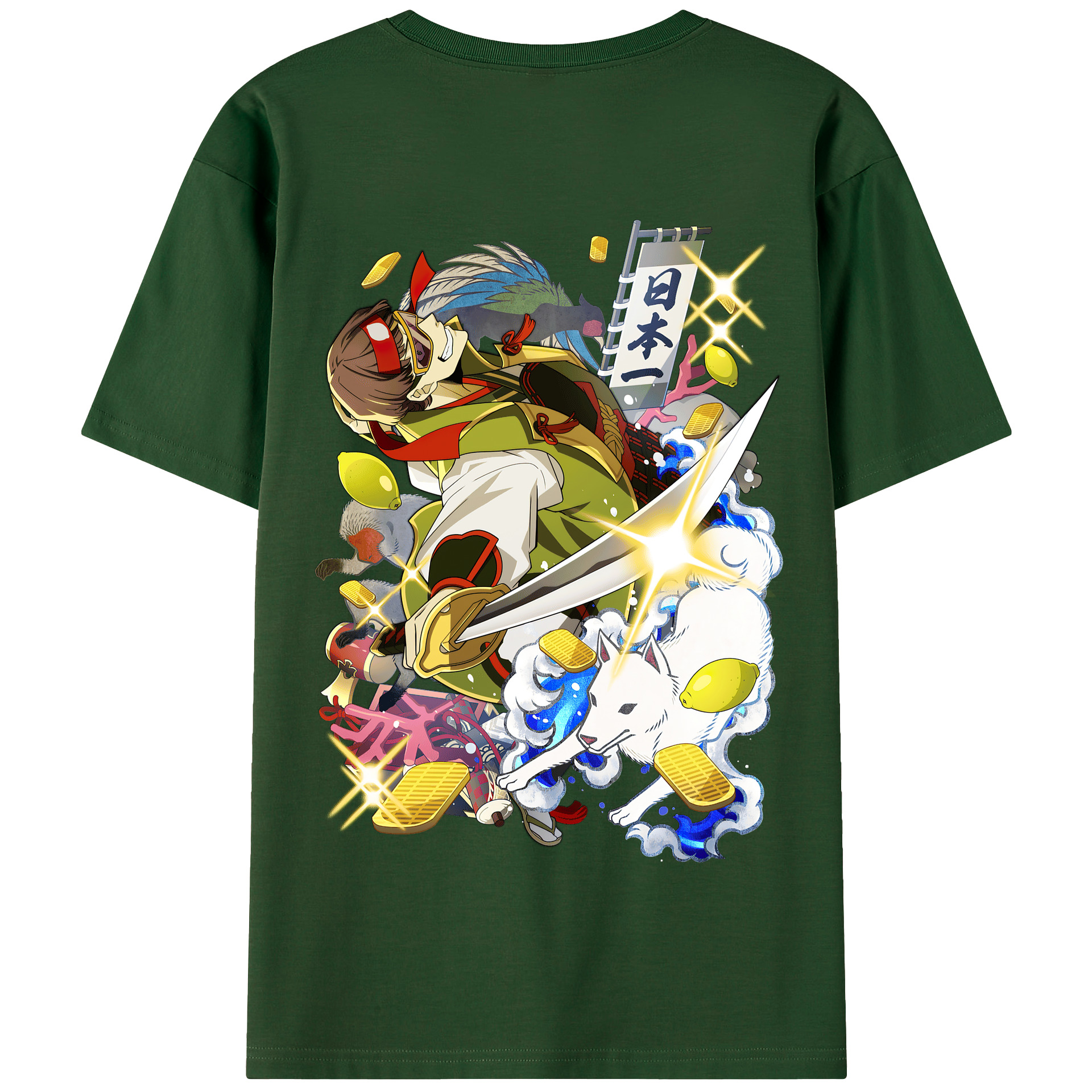 （画像用） 文豪ストレイドッグス Bungo Stray Dogs 綿100％半袖Tシャツ（背面プリント）